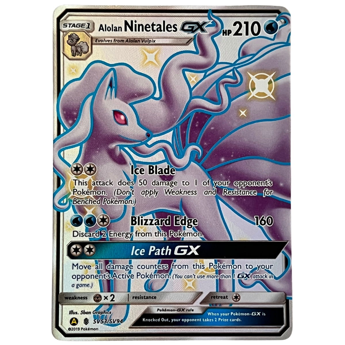 Alolan Ninetales GX - Hidden Fates - Shiny Vault