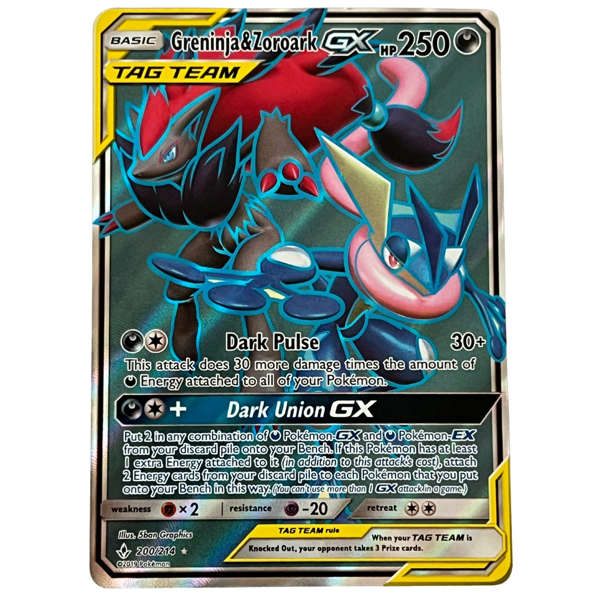 Greninja & Zoroark GX (Full Art) - Unbroken Bonds
