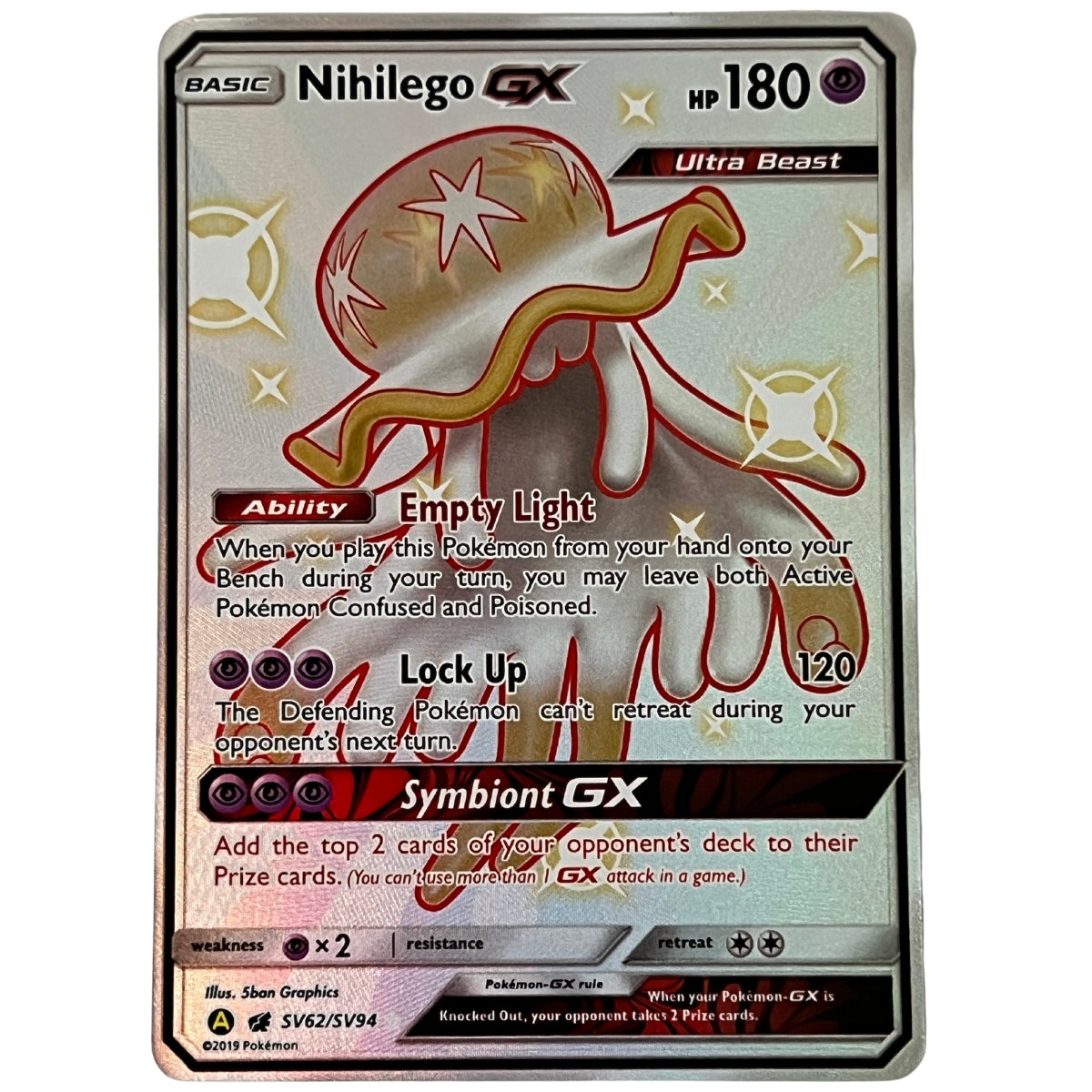 Nihilego-GX – SV62/SV94 – Hidden Fates: Shiny Vault