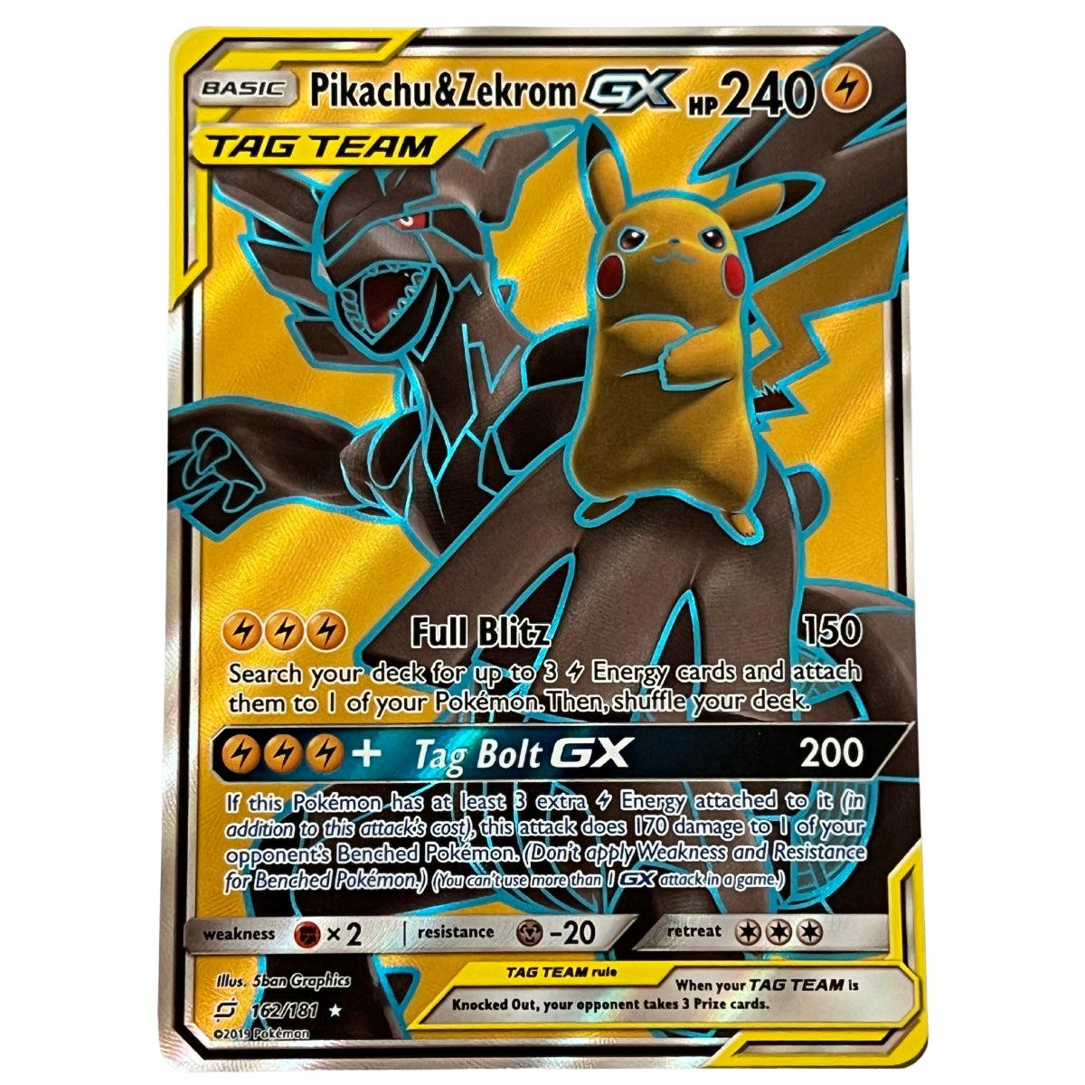 Pikachu & Zekrom GX (Full Art) - Team Up