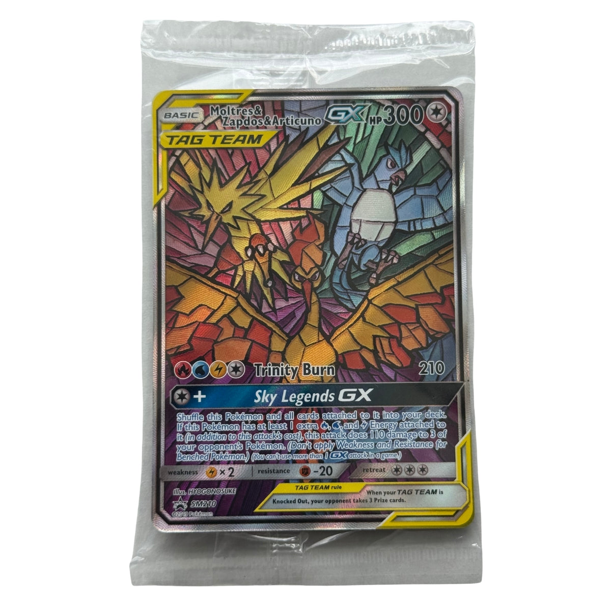 Moltres & Zapdos & Articuno-GX (SM210) Full Art - Sun & Moon: Black Star Promo