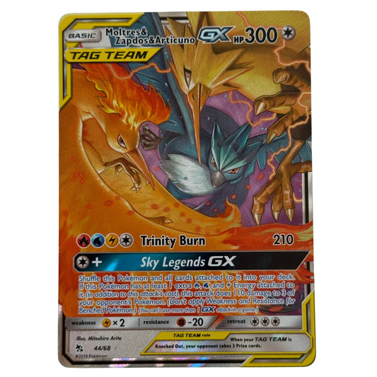 Moltres & Zapdos & Articuno-GX (44/68) Ultra Rare - S&M: Hidden Fates (R)