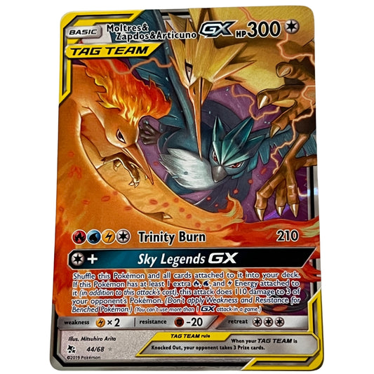 Moltres & Zapdos & Articuno-GX (44/68) Ultra Rare - Sun & Moon - Hidden Fates