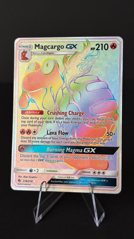 Magcargo GX - 218/214 - Secret Rare - Sun & Moon: Lost Thunder (SM8)