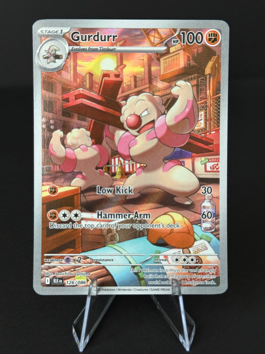 Gurdurr - 126/086 - Illustration Rare - Scarlet & Violet: Black Bolt