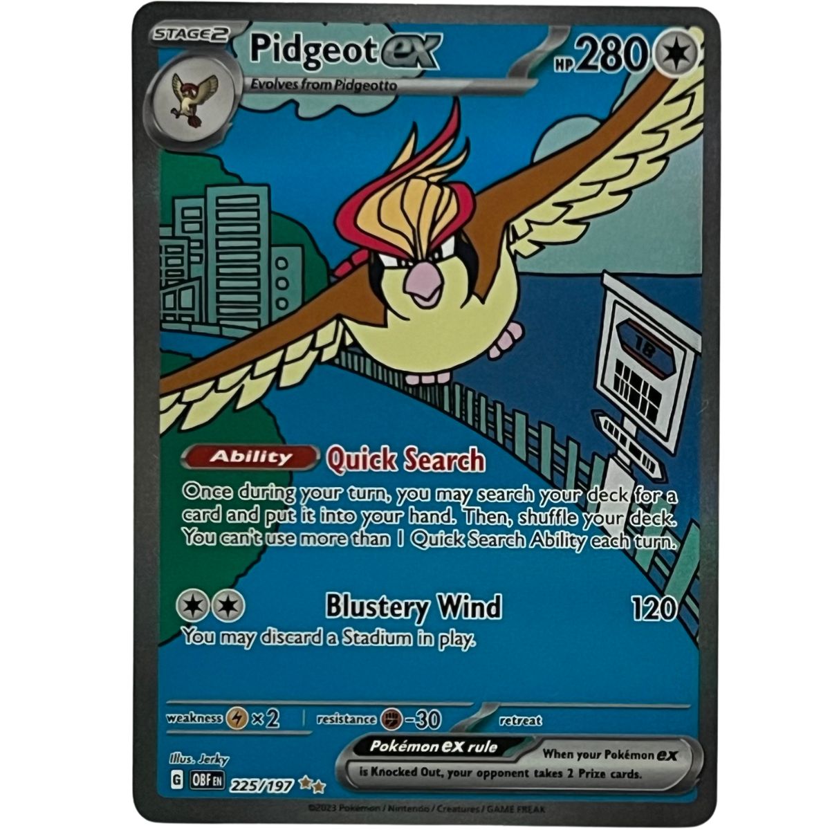 Pokémon: Pidgeot ex - 225/197 - Obsidian Flames