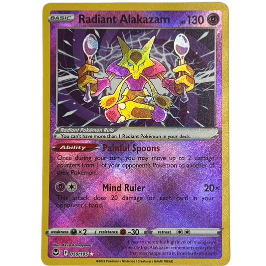 Pokémon: Radiant Alakazam 059/195 -  Silver Tempest