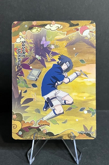Naruto Kayou English Sasuke Uchiha NRSA01 SE-001L5 NM Series 1 Heaven Scroll