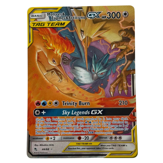 Moltres & Zapdos & Articuno-GX (44/68) Ultra Rare - S&M: Hidden Fates