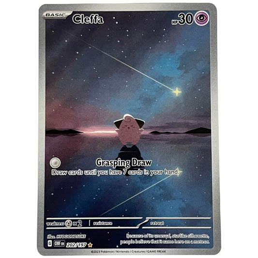 Cleffa (202/197) Illustration Rare - Scarlet & Violet - Obsidian Flames