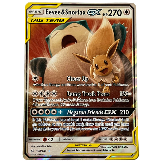 Eevee & Snorlax GX - SM - Team Up