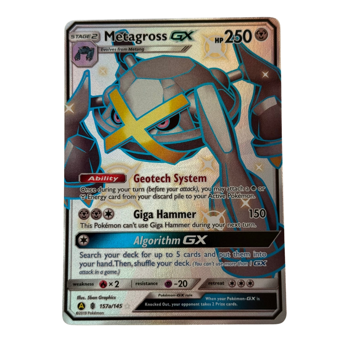 Metagross-GX (157a/145) Alternate Art Ultra Rare - Sun & Moon: Black Star Promo - Hidden Fates