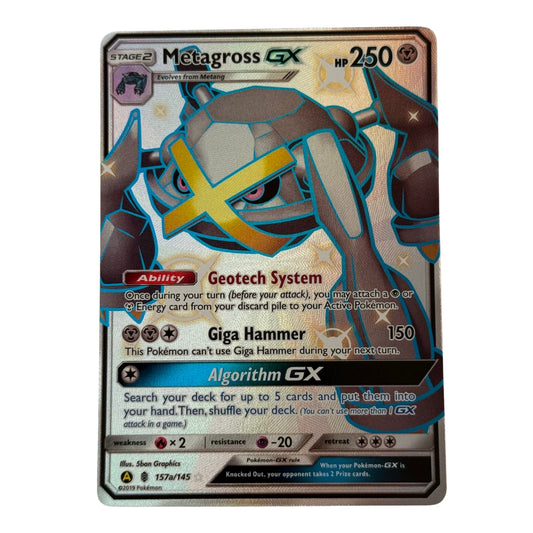 Metagross-GX (157a/145) Alternate Art Ultra Rare - Sun & Moon: Black Star Promo - Hidden Fates