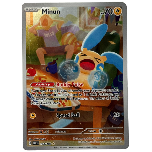 Minun - 194/182 - Illustration Rare - Paradox Rift