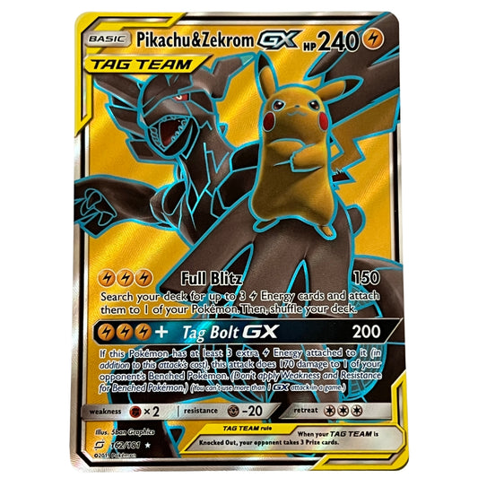 Pikachu & Zekrom GX (Full Art) - Team Up