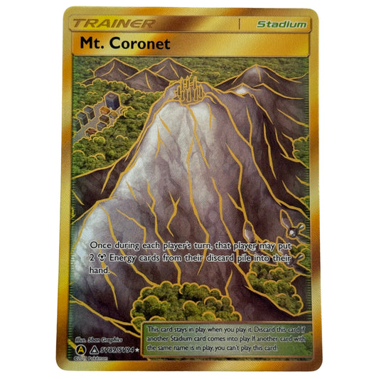 Mt. Coronet (SV89/SV94) Gold Secret Rare - Sun & Moon: Hidden Fates - Shiny Vault
