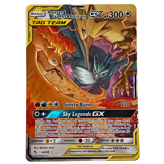 Moltres & Zapdos & Articuno-GX (44/68) Ultra Rare - Hidden Fates