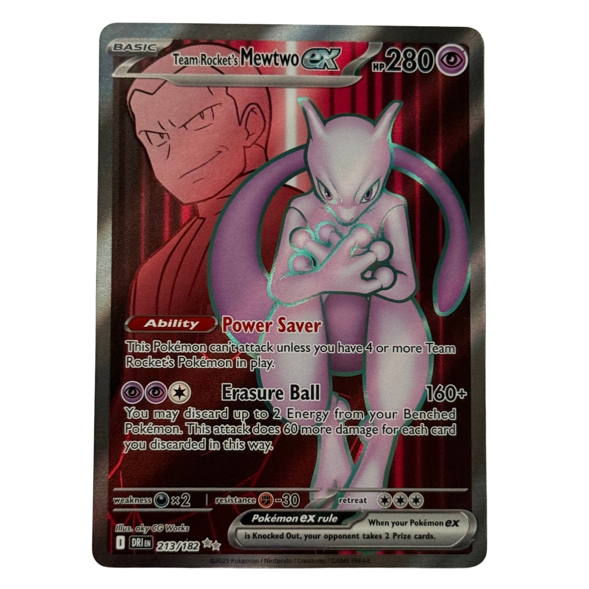Team Rocket’s Mewtwo ex (Ultra Rare - Full Art) | SV10: Destined Rivals #213/182